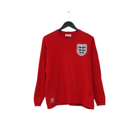 1966 Hurst #10 England Retro Umbro World Cup 66 L/S Away Football Shirt (S/M)