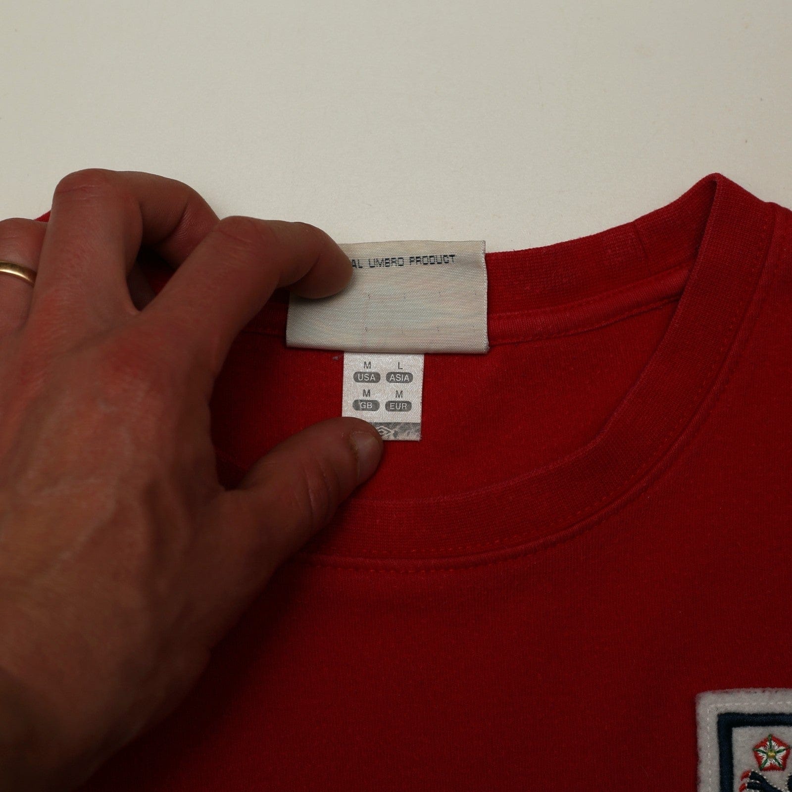 1966 Hurst #10 England Retro Umbro World Cup 66 L/S Away Football Shirt (S/M)