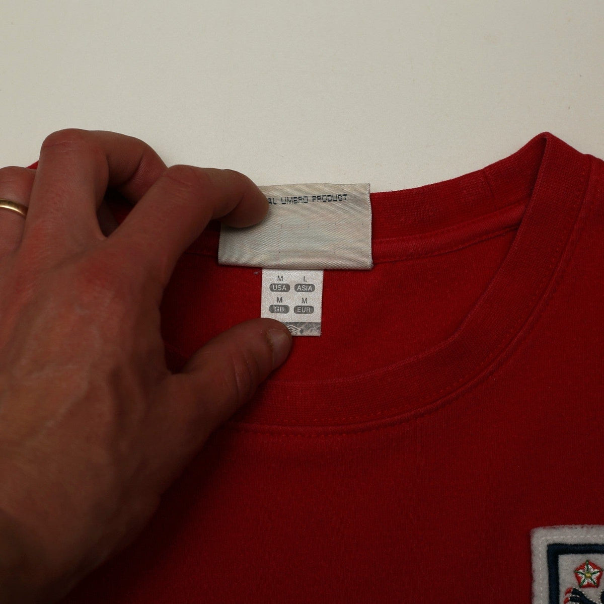 1966 Hurst #10 England Retro Umbro World Cup 66 L/S Away Football Shirt (S/M)