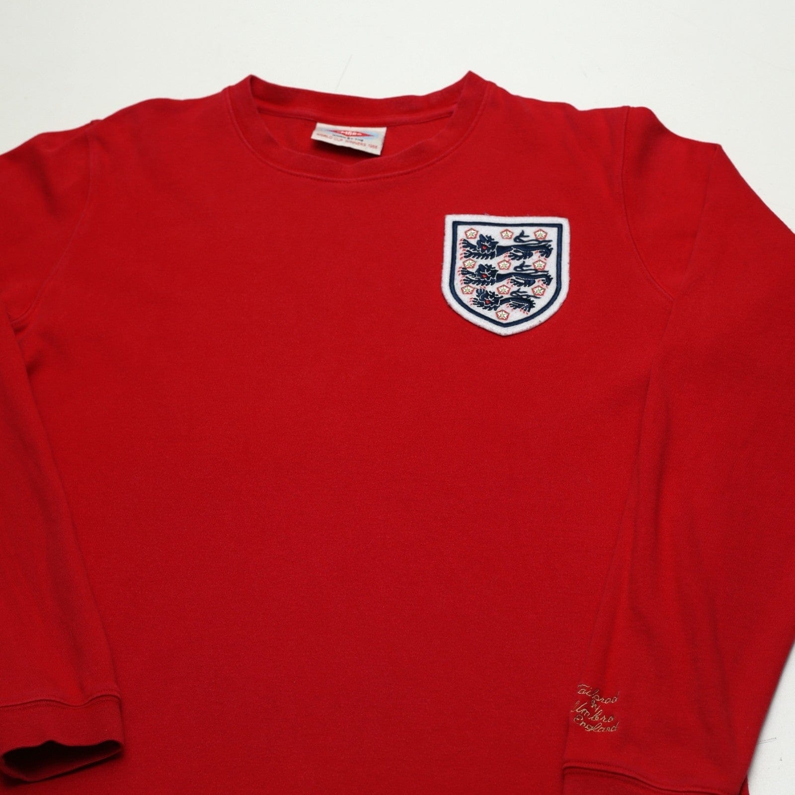 1966 Hurst #10 England Retro Umbro World Cup 66 L/S Away Football Shirt (S/M)