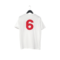 1970 Bobby Moore #6 England Retro Umbro Home Football Shirt (L) Mexico 70 WC
