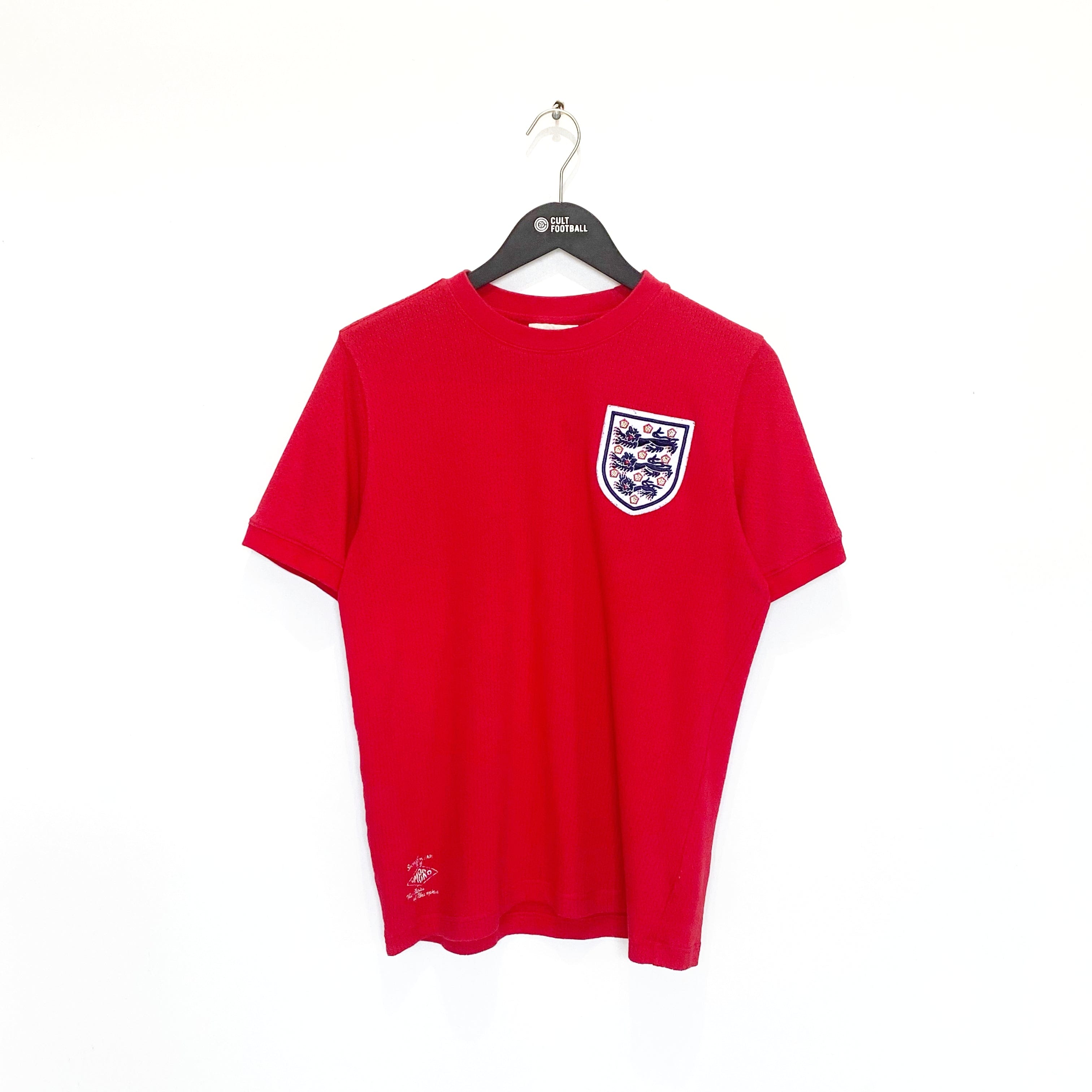 1970 Bobby MOORE #6 England Vintage Umbro Away Football Shirt (M) West Ham Utd