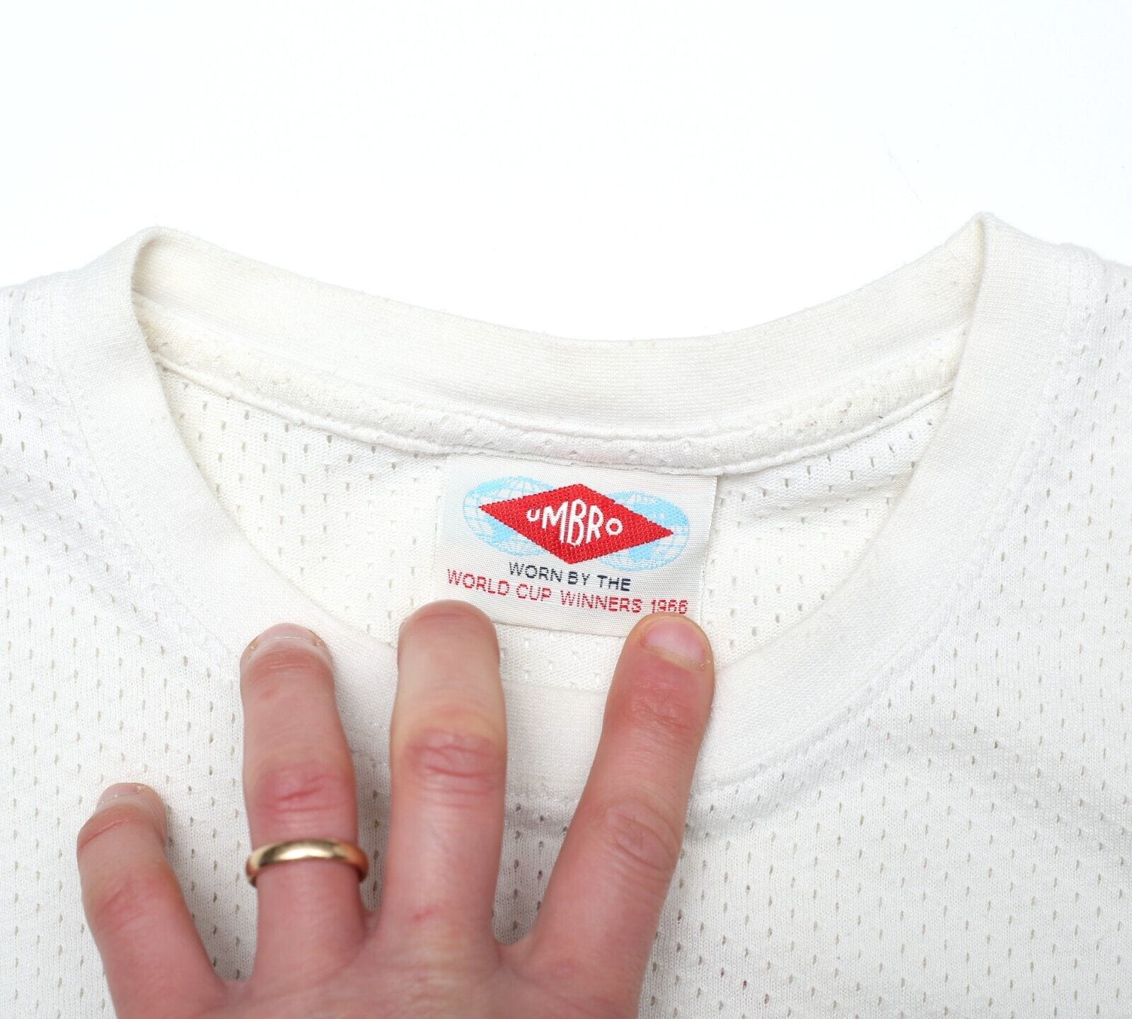 1970 MOORE #6 England Vintage Umbro Home Football Shirt (L) West Ham Utd