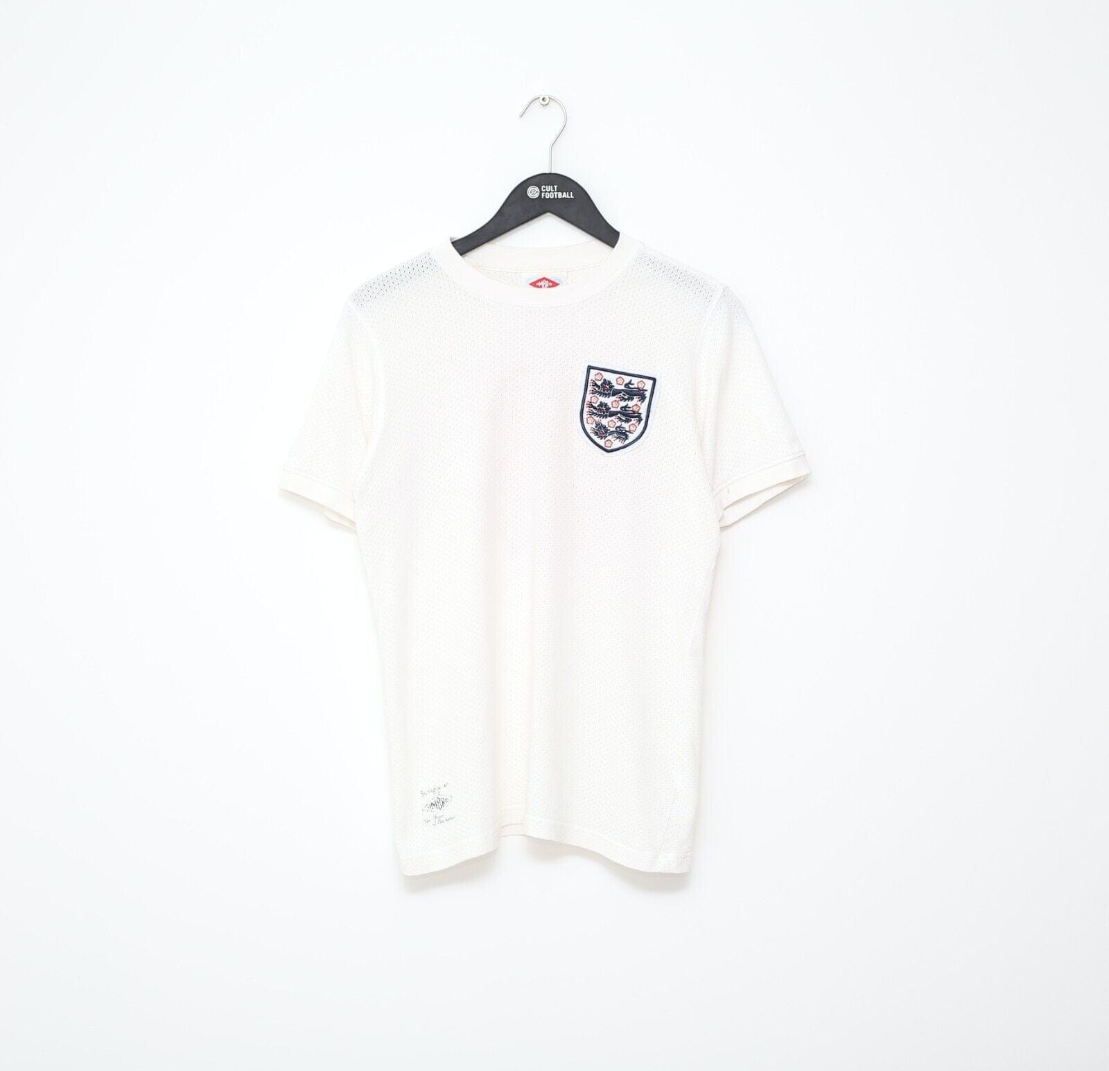 1970 MOORE #6 England Vintage Umbro Home Football Shirt (S) West Ham Utd