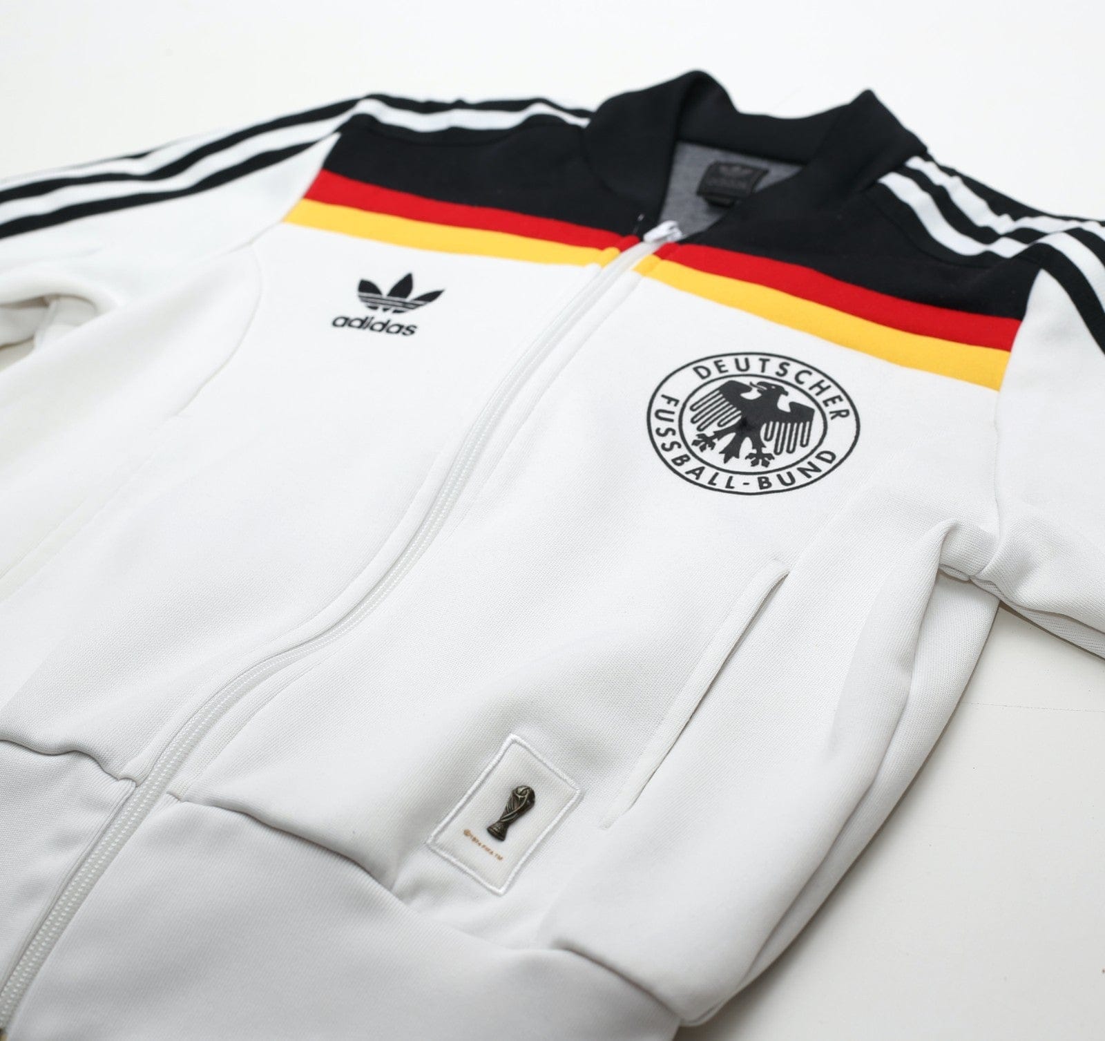 1974 GERMANY Retro adidas Originals Football Track Top (S/M) Size 10 (Womens)