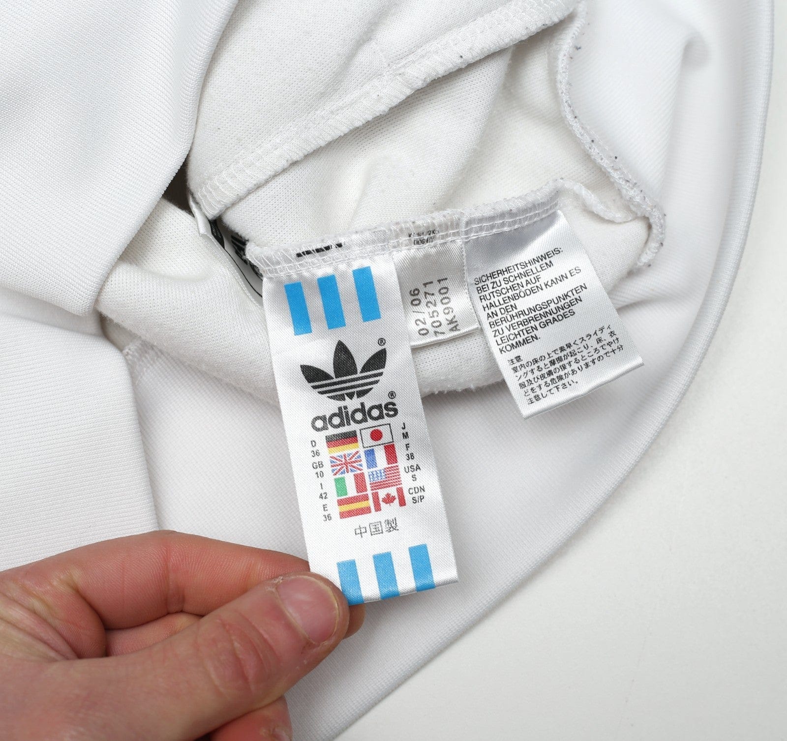 1974 GERMANY Retro adidas Originals Football Track Top (S/M) Size 10 (Womens)