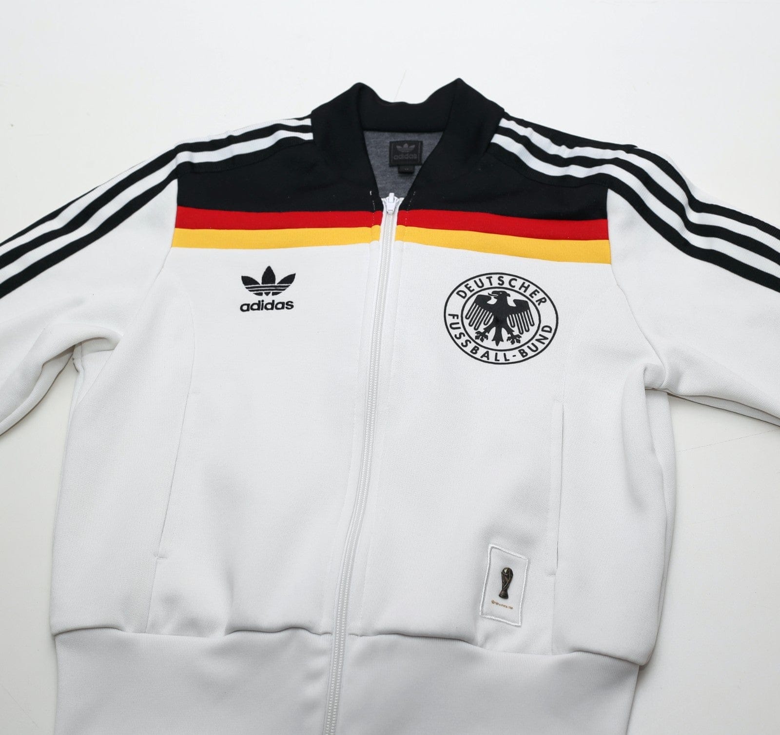 1974 GERMANY Retro adidas Originals Football Track Top (S/M) Size 10 (Womens)