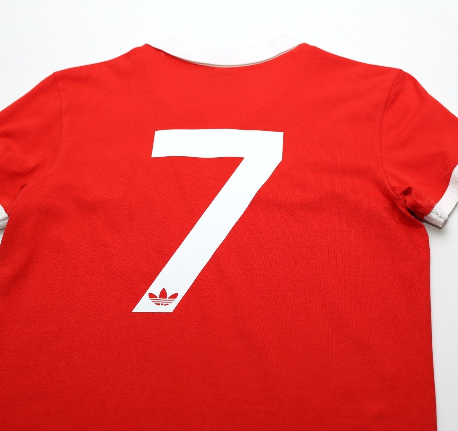 1980/82 ROBSON #7 Manchester United adidas Originals Home Football Shirt (S/M)