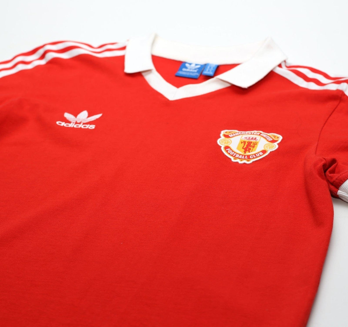 1980/82 ROBSON #7 Manchester United adidas Originals Home Football Shirt (S/M)