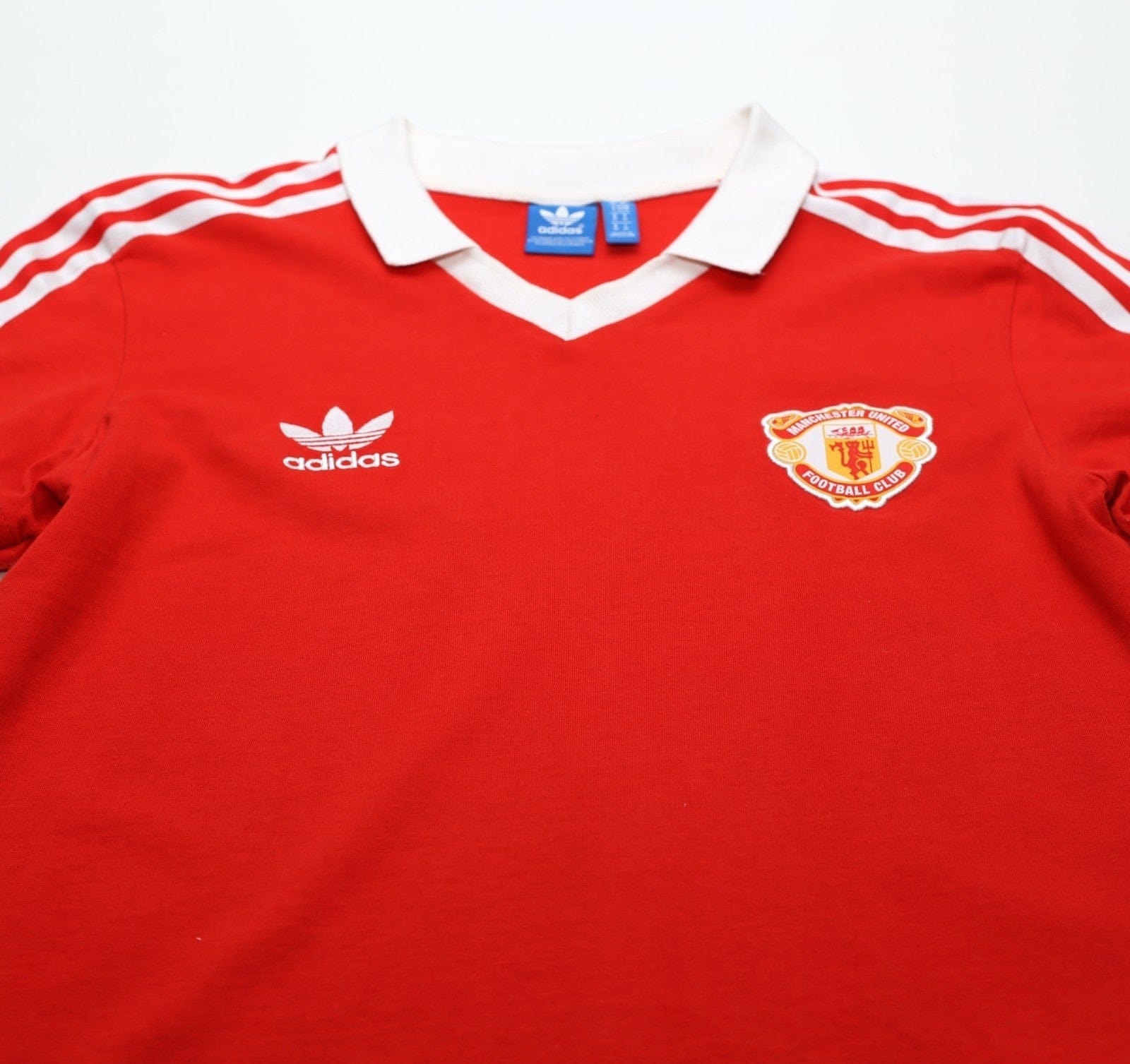 1980/82 ROBSON #7 Manchester United adidas Originals Home Football Shirt (S/M)