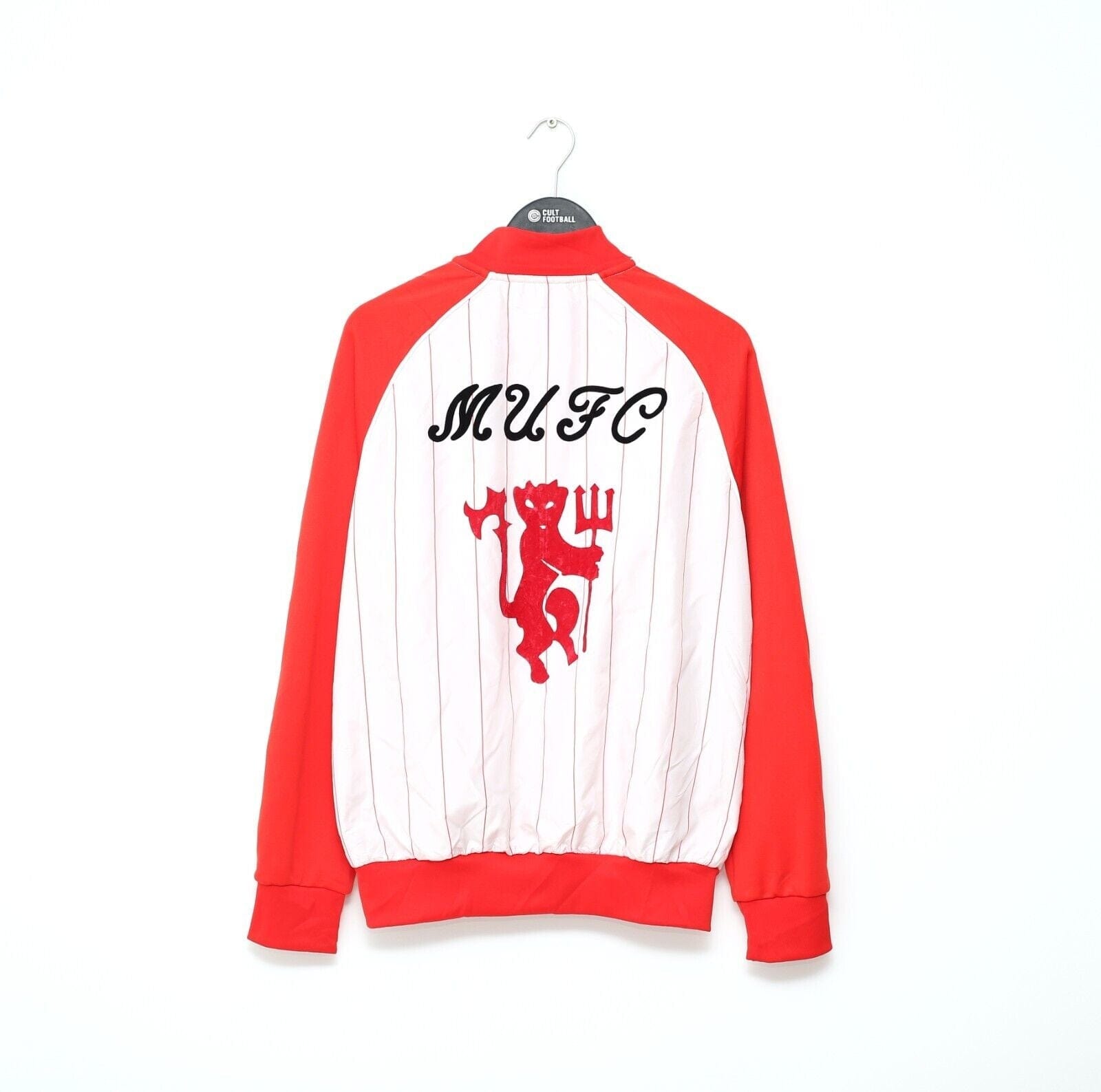 1980's Style MANCHESTER UNITED adidas Originals Football Track Top Jacket (M/L)