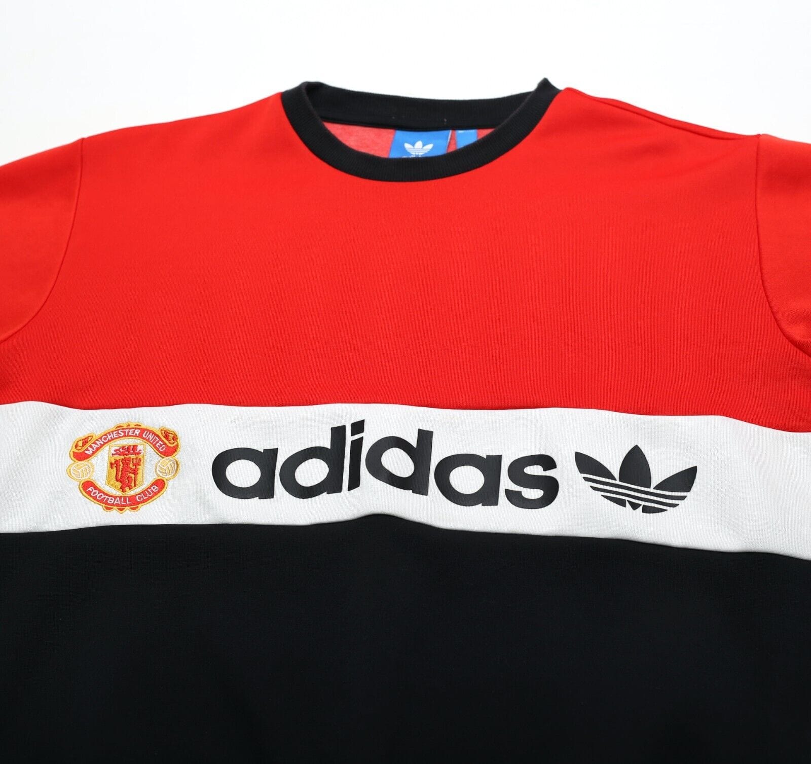 1980s Style MANCHESTER UNITED Retro adidas Originals Sweatshirt (M)