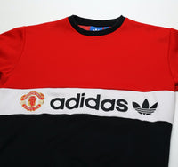 1980s Style MANCHESTER UNITED Retro adidas Originals Sweatshirt (S)