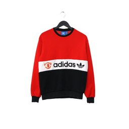 1980s Style MANCHESTER UNITED Retro adidas Originals Sweatshirt (S)