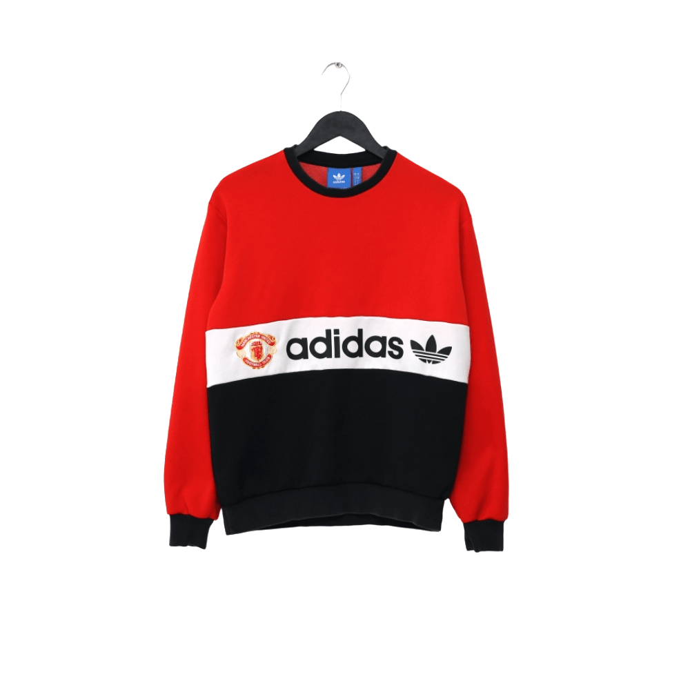 1980s Style MANCHESTER UNITED Retro adidas Originals Sweatshirt (S)