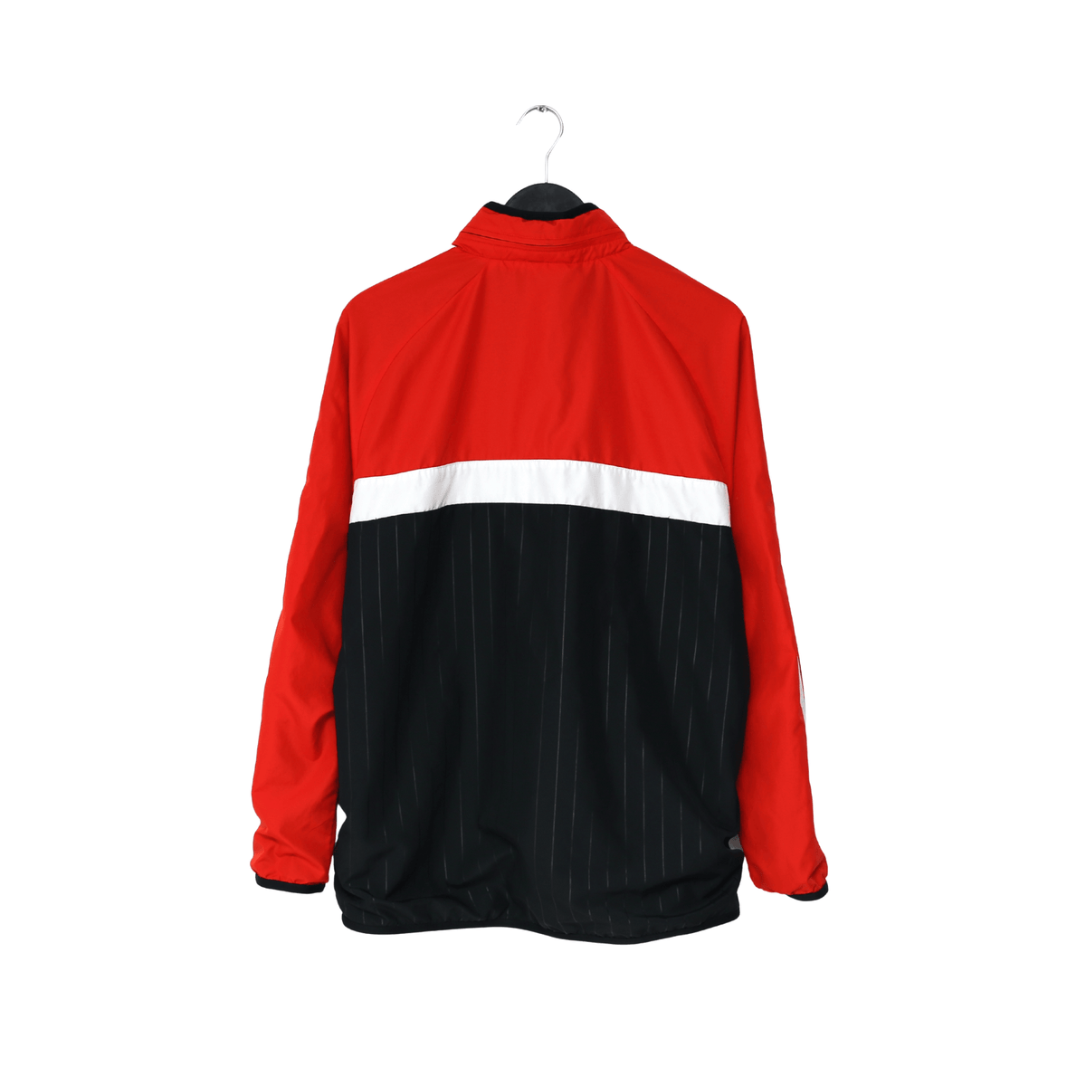 1980s Style MANCHESTER UNITED Vintage Retro adidas Originals Hooded Jacket (L)