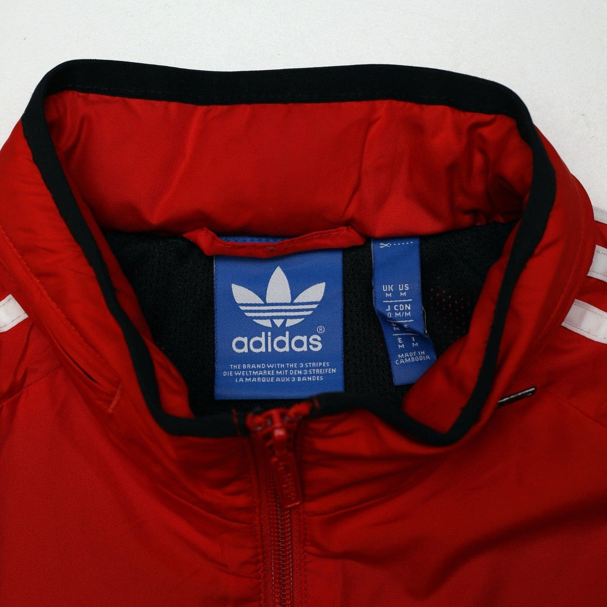 1980s Style Manchester United Vintage Retro adidas Originals Hooded Jacket (M)