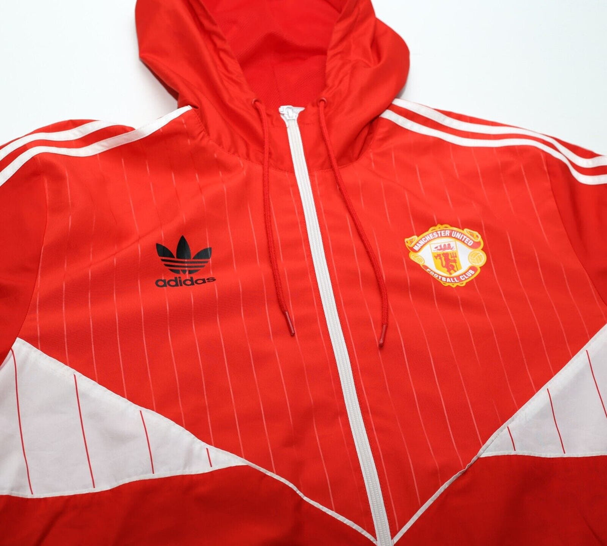 1980s Style MANCHESTER UNITED Vintage Retro adidas Originals Jacket (L)