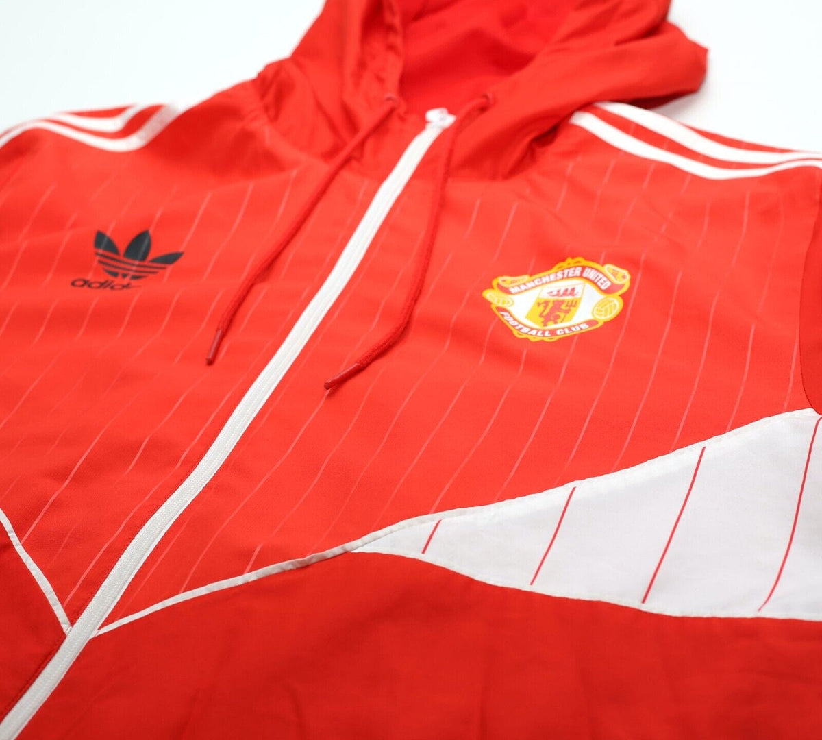 1980s Style MANCHESTER UNITED Vintage Retro adidas Originals Jacket (L)