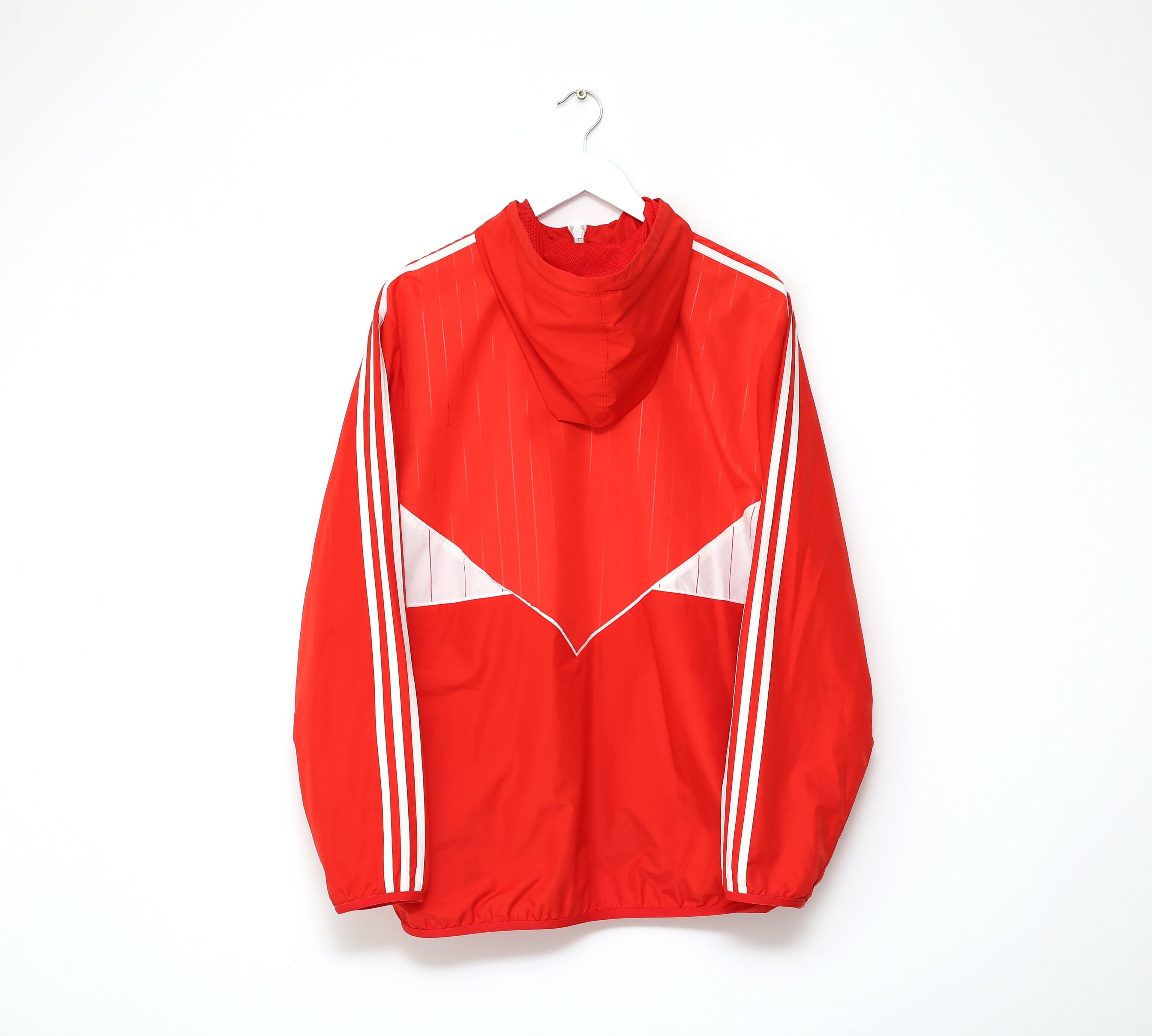 1980s Style MANCHESTER UNITED Vintage Retro adidas Originals Jacket (L)
