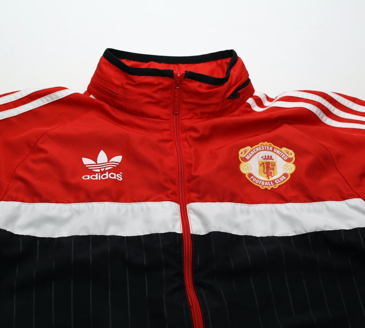 1980s Style MANCHESTER UNITED Vintage Retro adidas Originals Jacket (M)