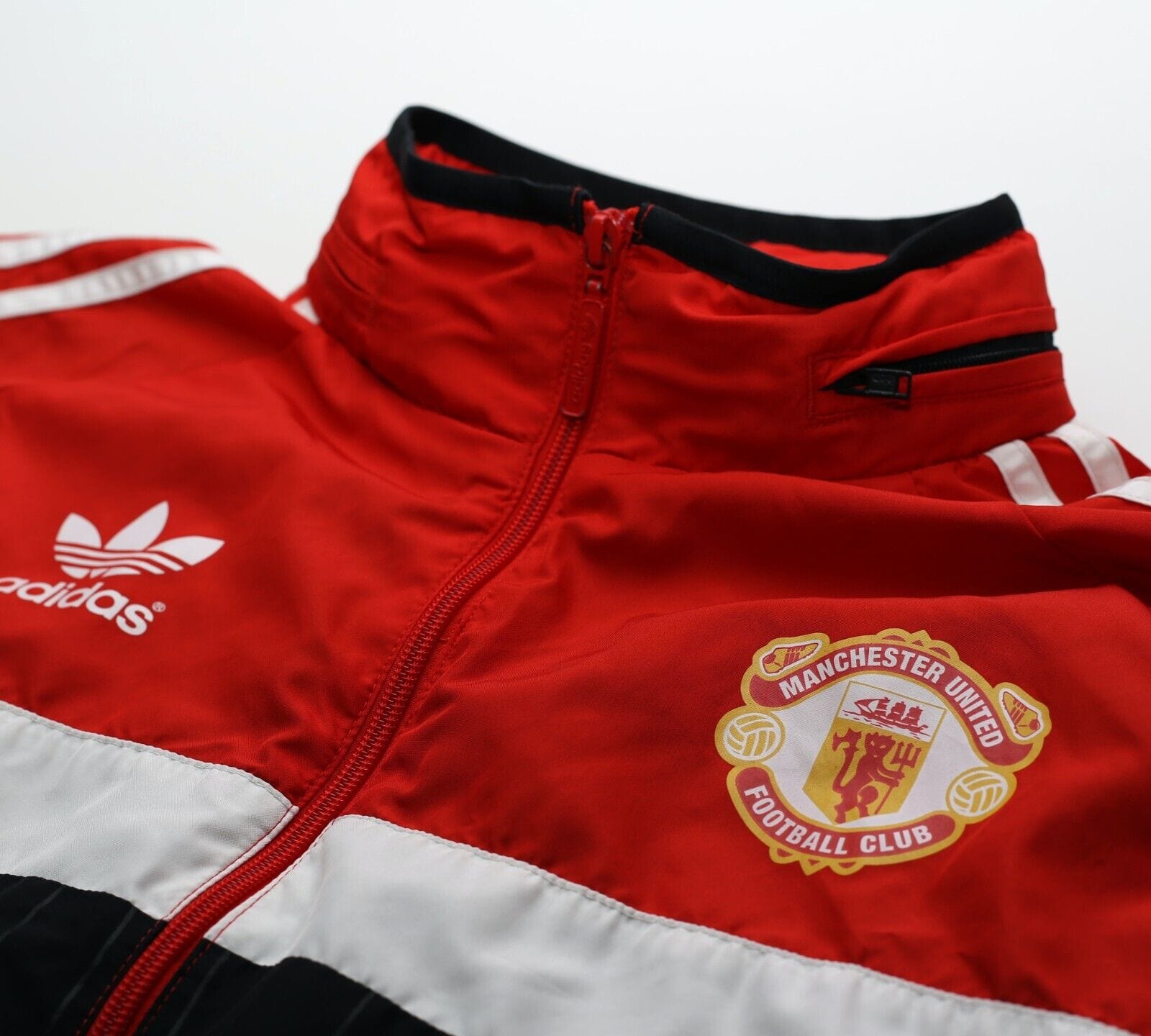 1980s Style MANCHESTER UNITED Vintage Retro adidas Originals Jacket (M)