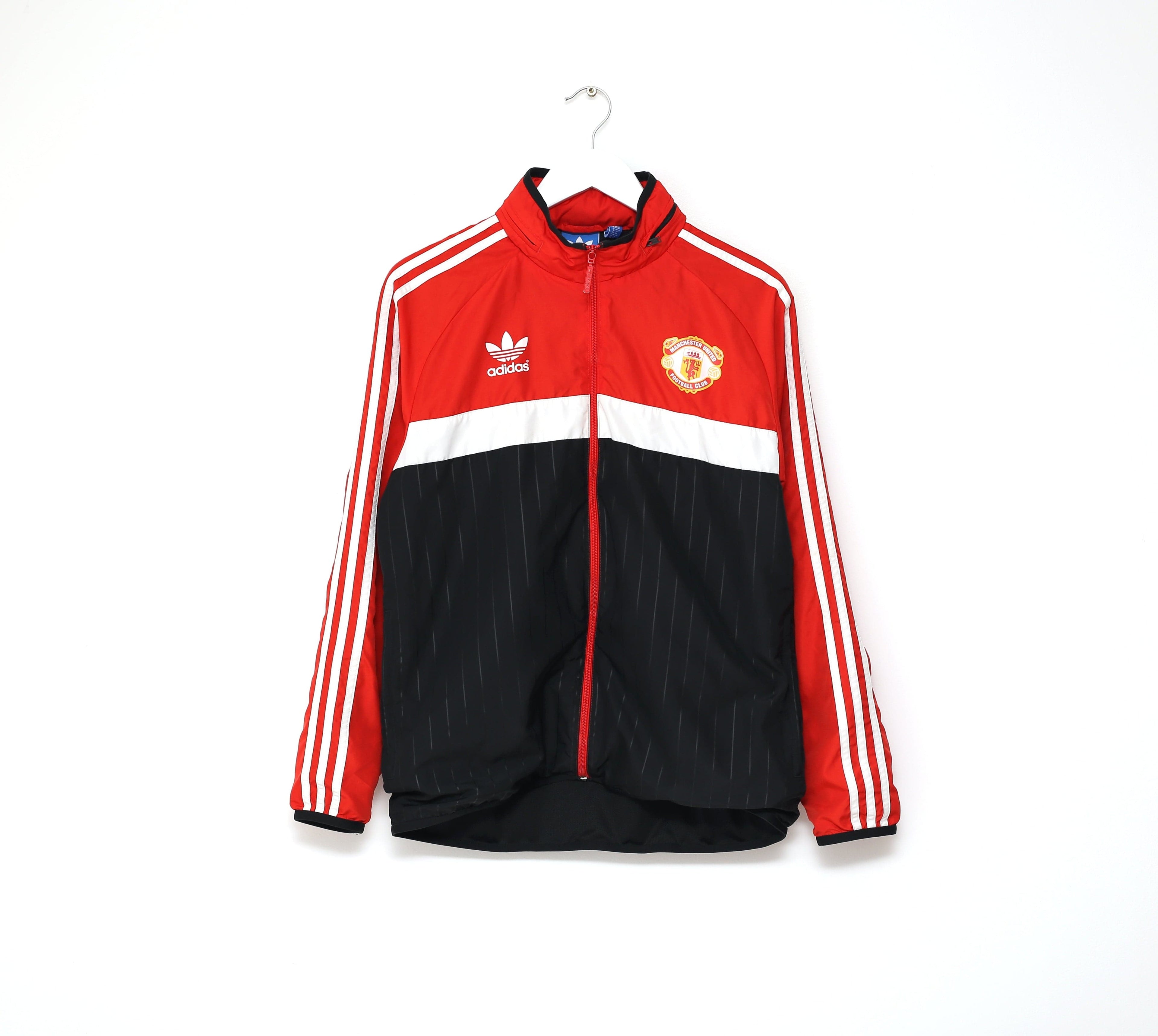 1980s Style MANCHESTER UNITED Vintage Retro adidas Originals Jacket (M)
