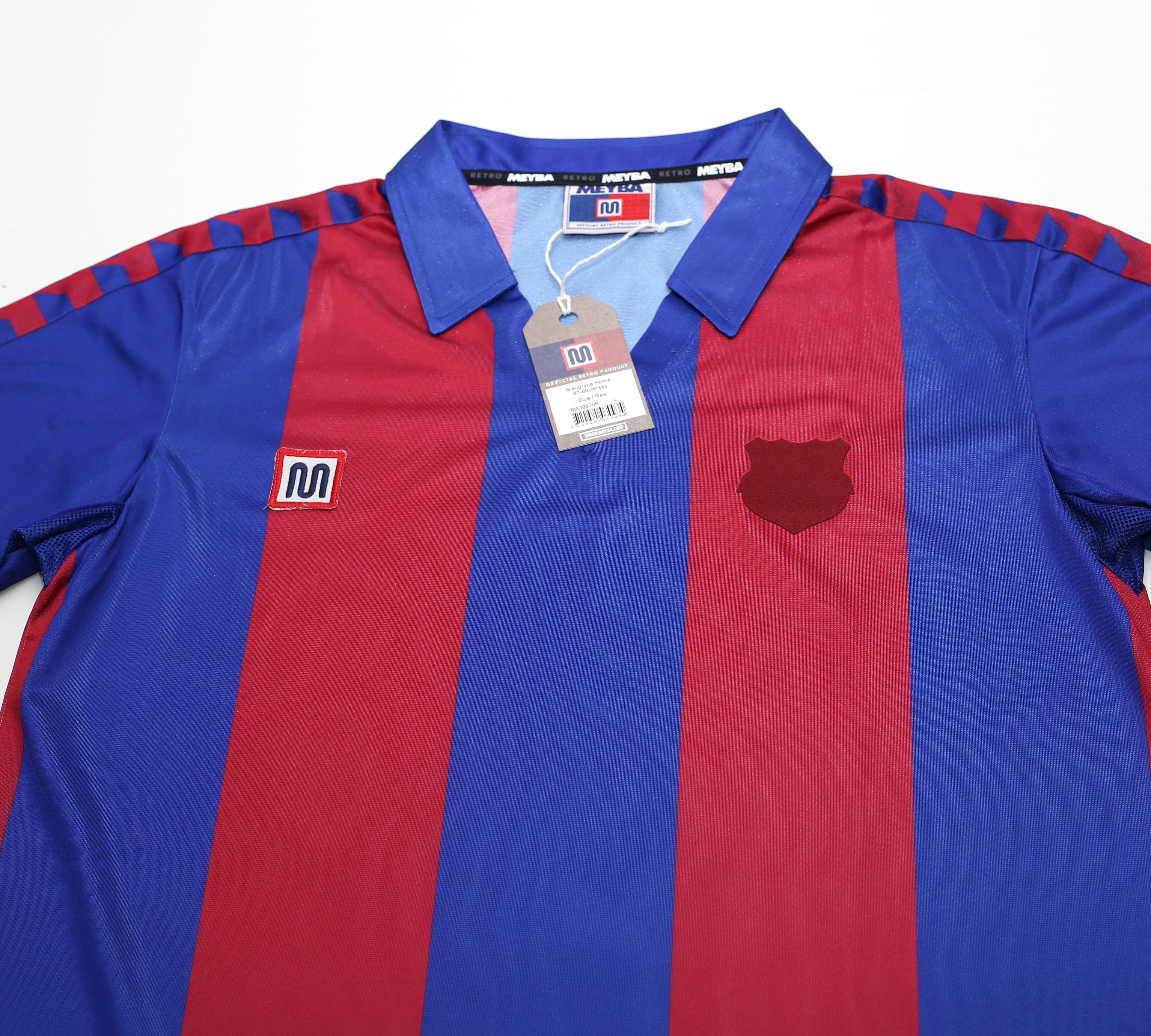 1982-89 Meyba retro Blaugrana home football shirt New
