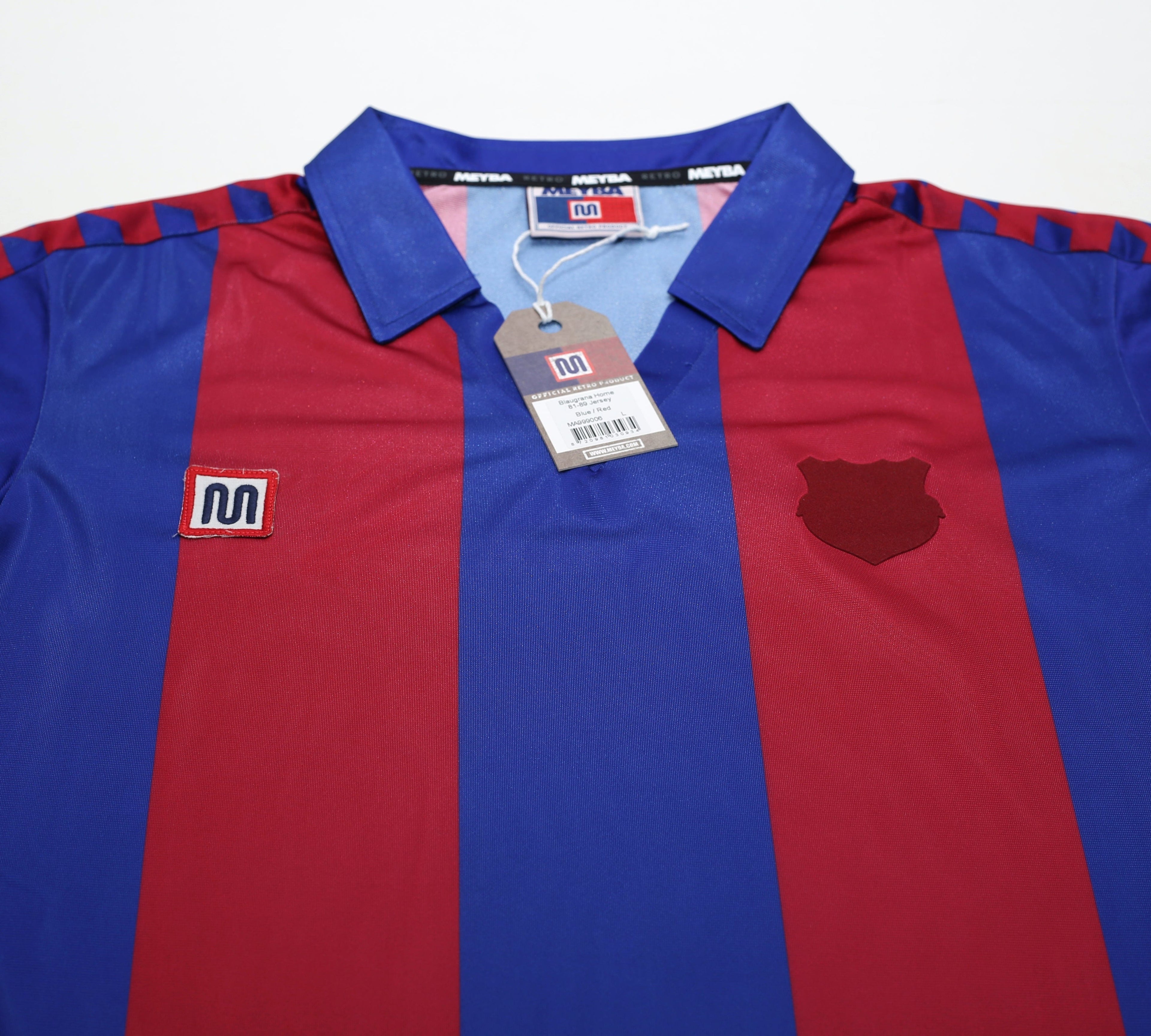 1982-89 Meyba retro Blaugrana home football shirt New