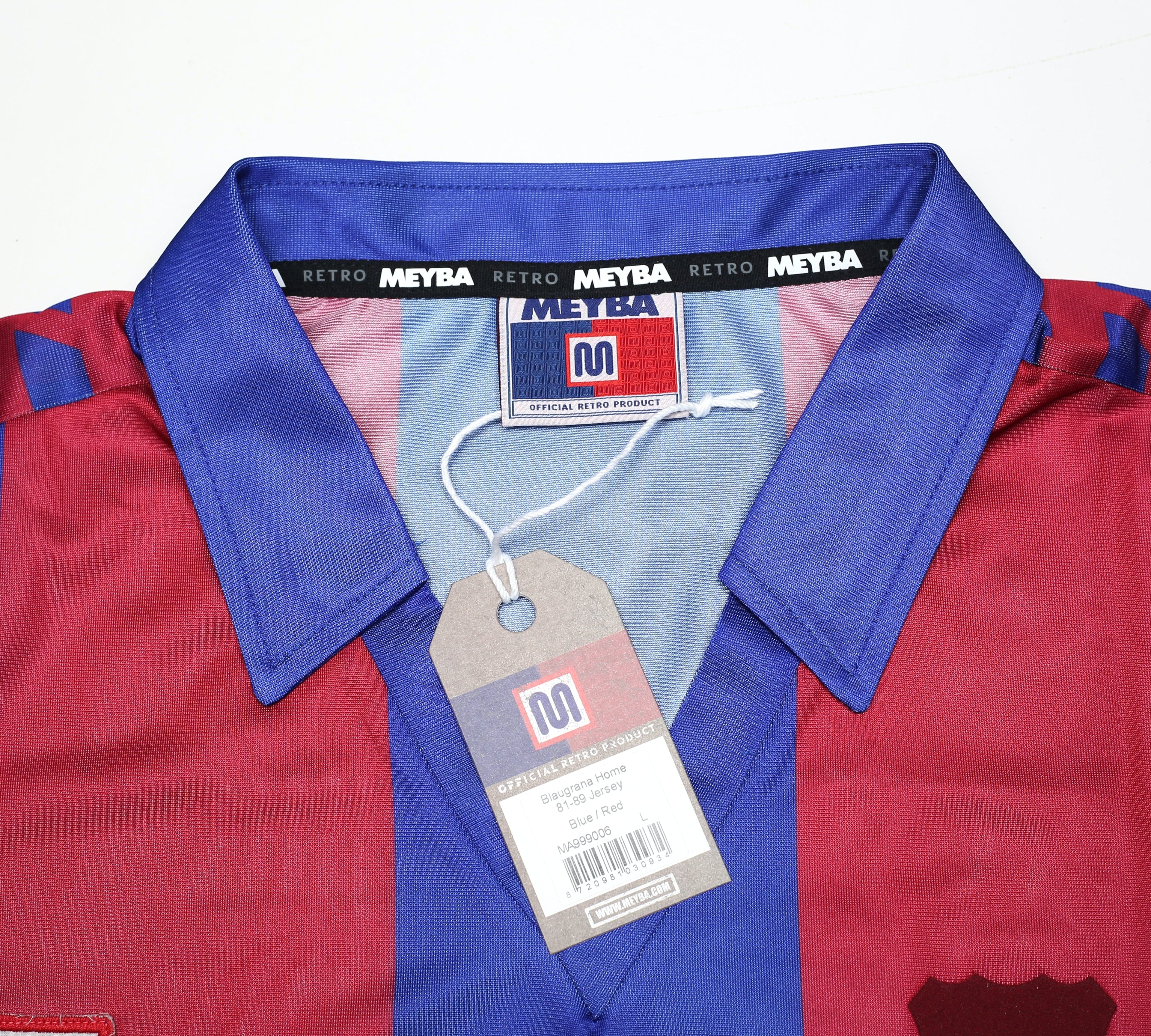 1982-89 Meyba retro Blaugrana home football shirt New