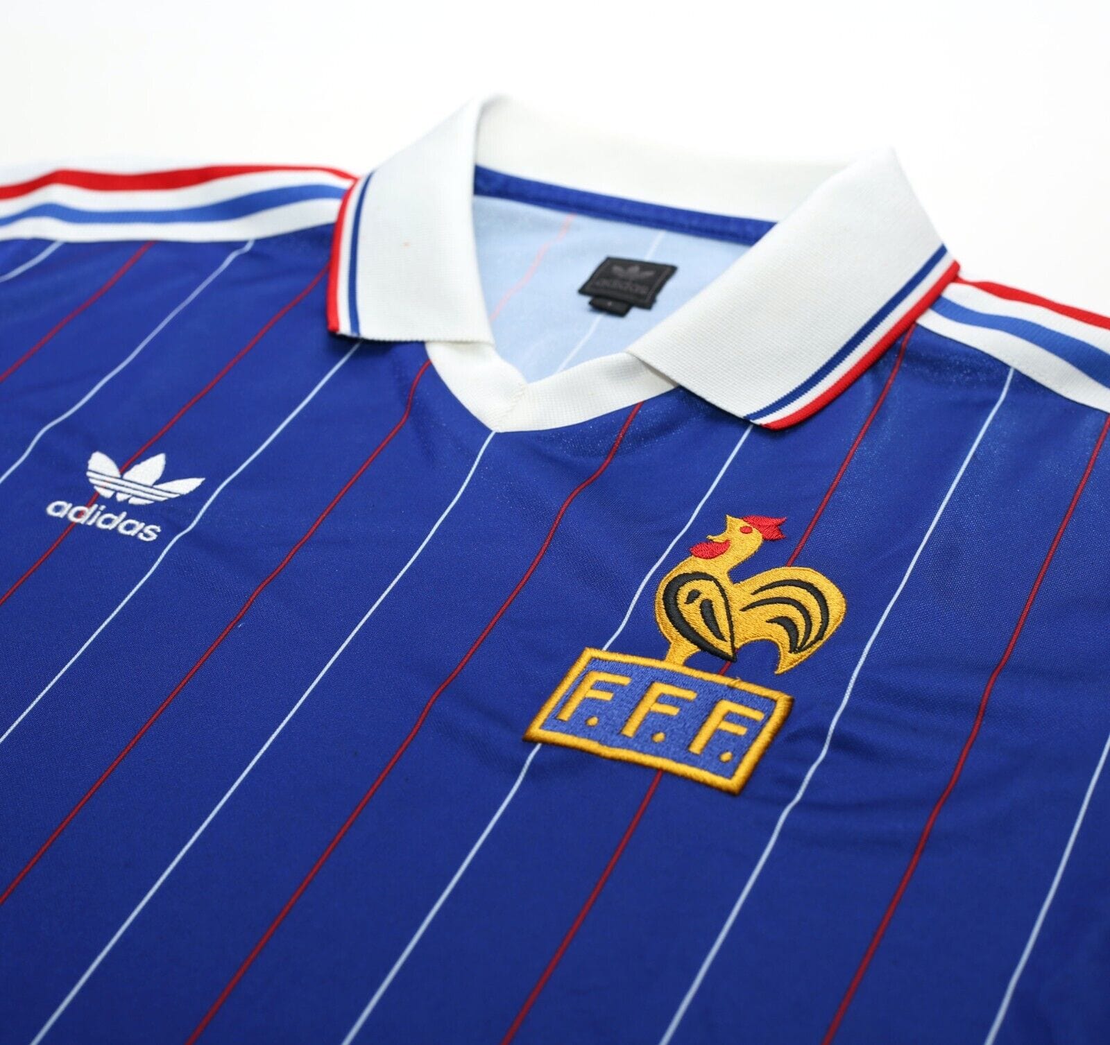 1982 France Retro adidas Originals Home Football Shirt (S) Carre Magiq - Football Shirt Collective