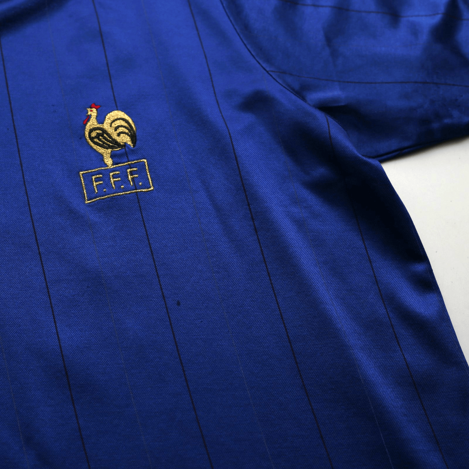 1982 Platini #10 France Retro adidas Originals Home Football Shirt (M/L)