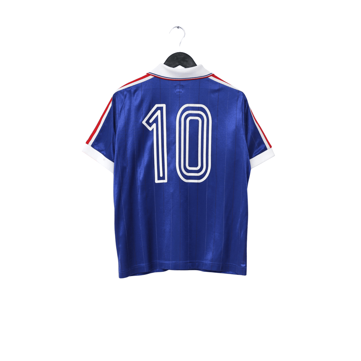 1982 Platini #10 France Retro adidas Originals Home Football Shirt (M/L)