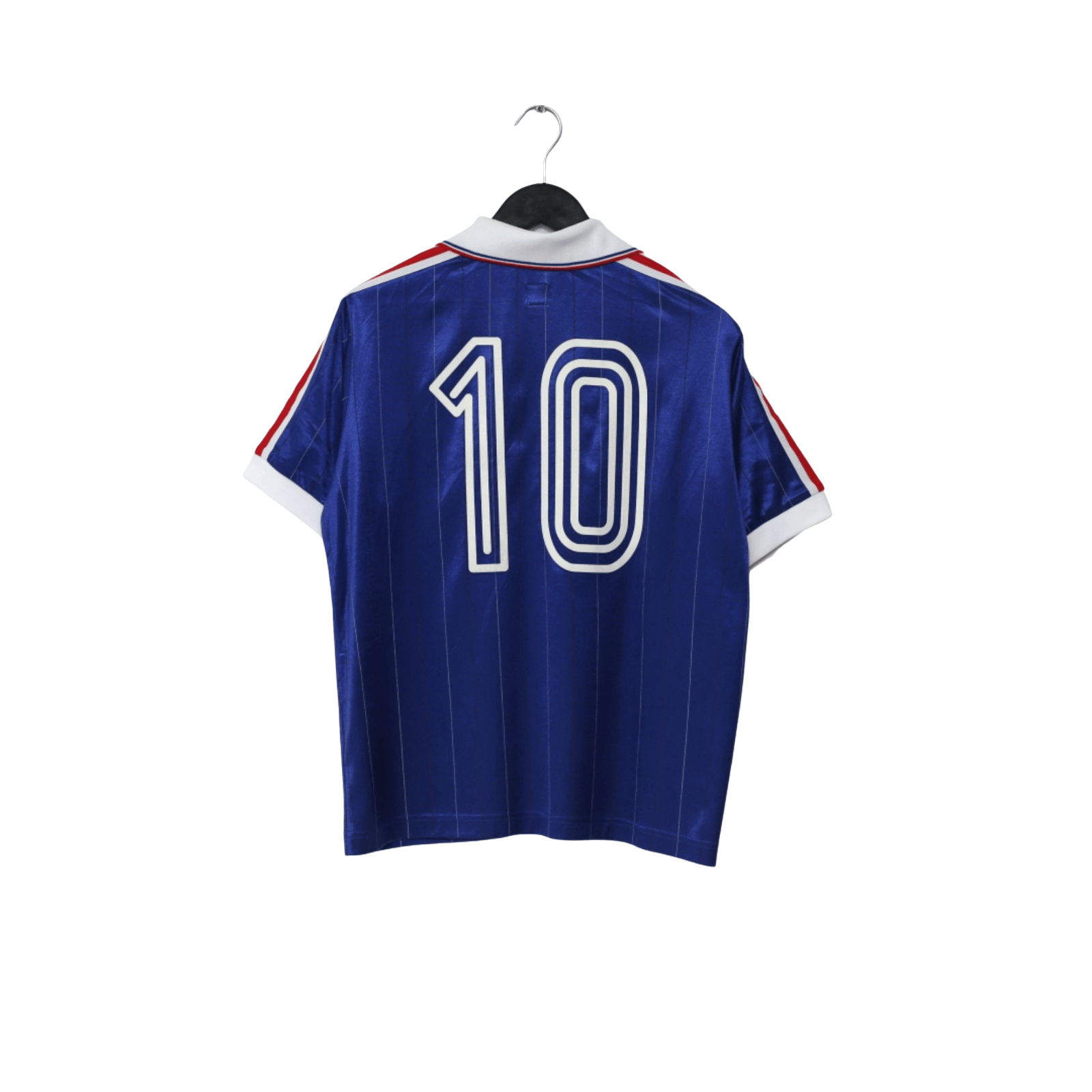 1982 Platini #10 France Retro adidas Originals Home Football Shirt (M/L)