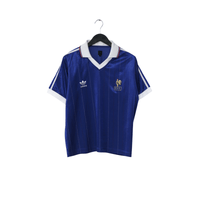 1982 Platini #10 France Retro adidas Originals Home Football Shirt (M/L)