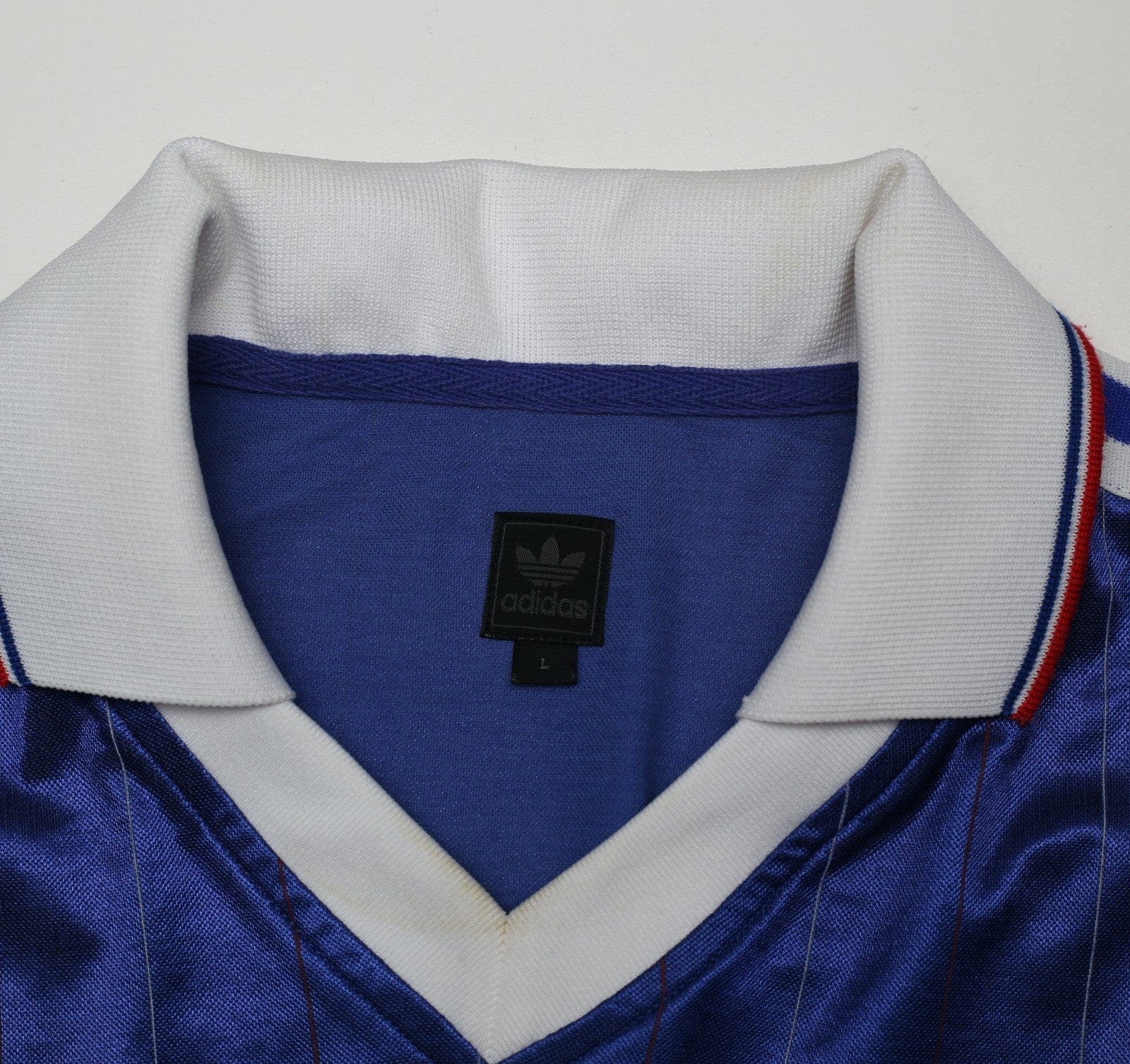 1982 Platini #10 France Retro adidas Originals Home Football Shirt (M/L)