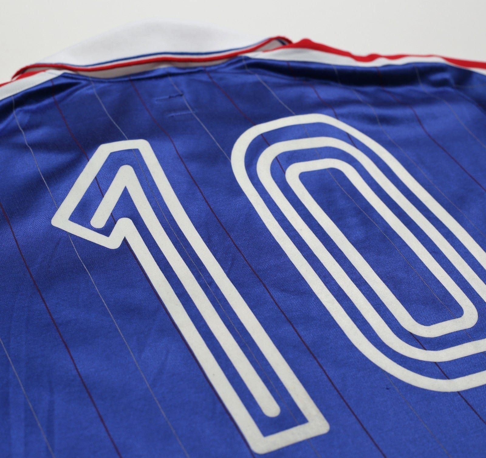 1982 Platini #10 France Retro adidas Originals Home Football Shirt (M/L)