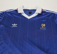 1982 Platini #10 France Retro adidas Originals Home Football Shirt (M/L)