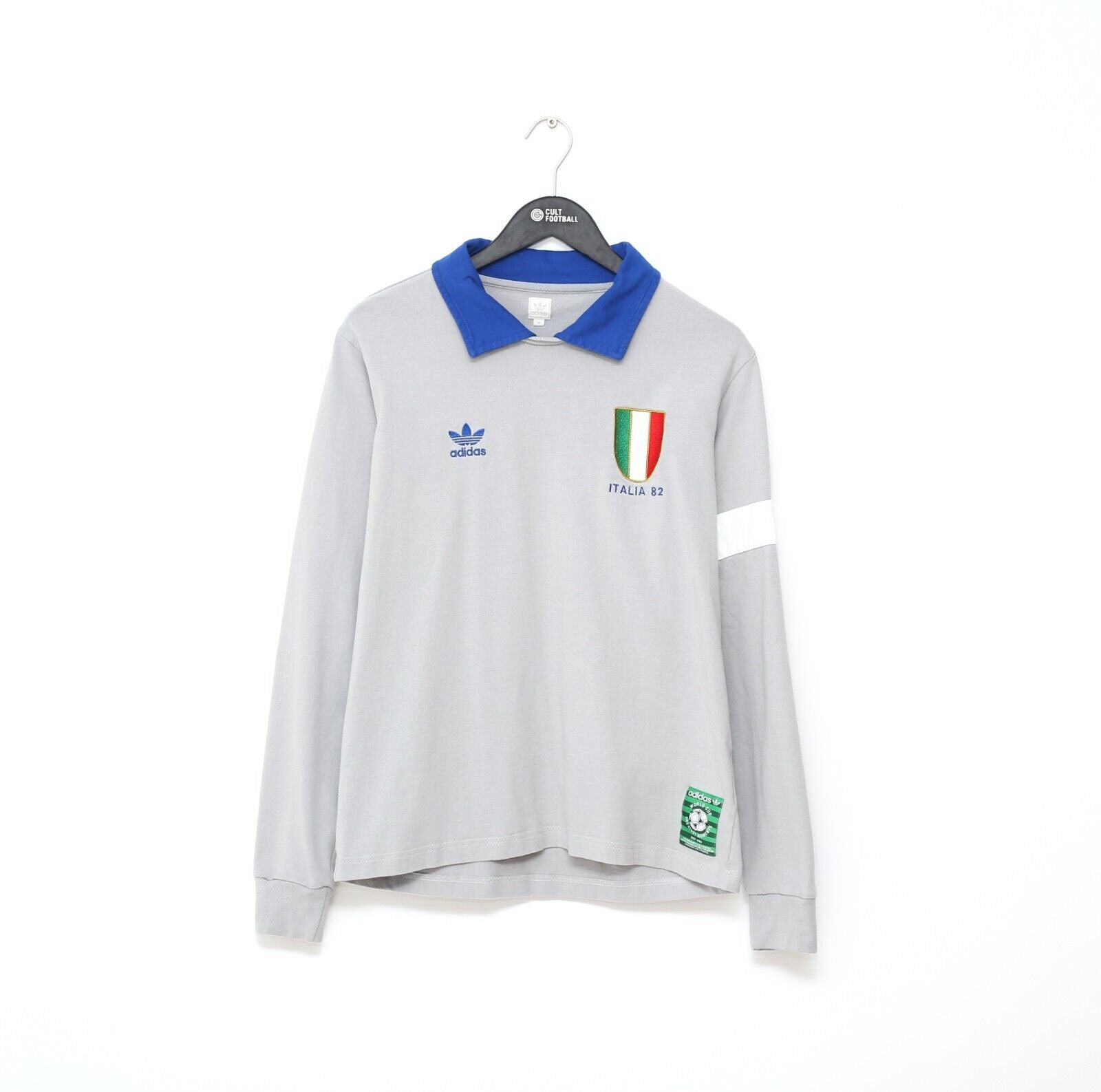 1982 ZOFF #1 Italy Vintage adidas Originals Home GK Football Shirt (M) WC 82