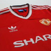 1983/84 Robson #7 Manchester United adidas Originals Home Football Shirt (S/M)