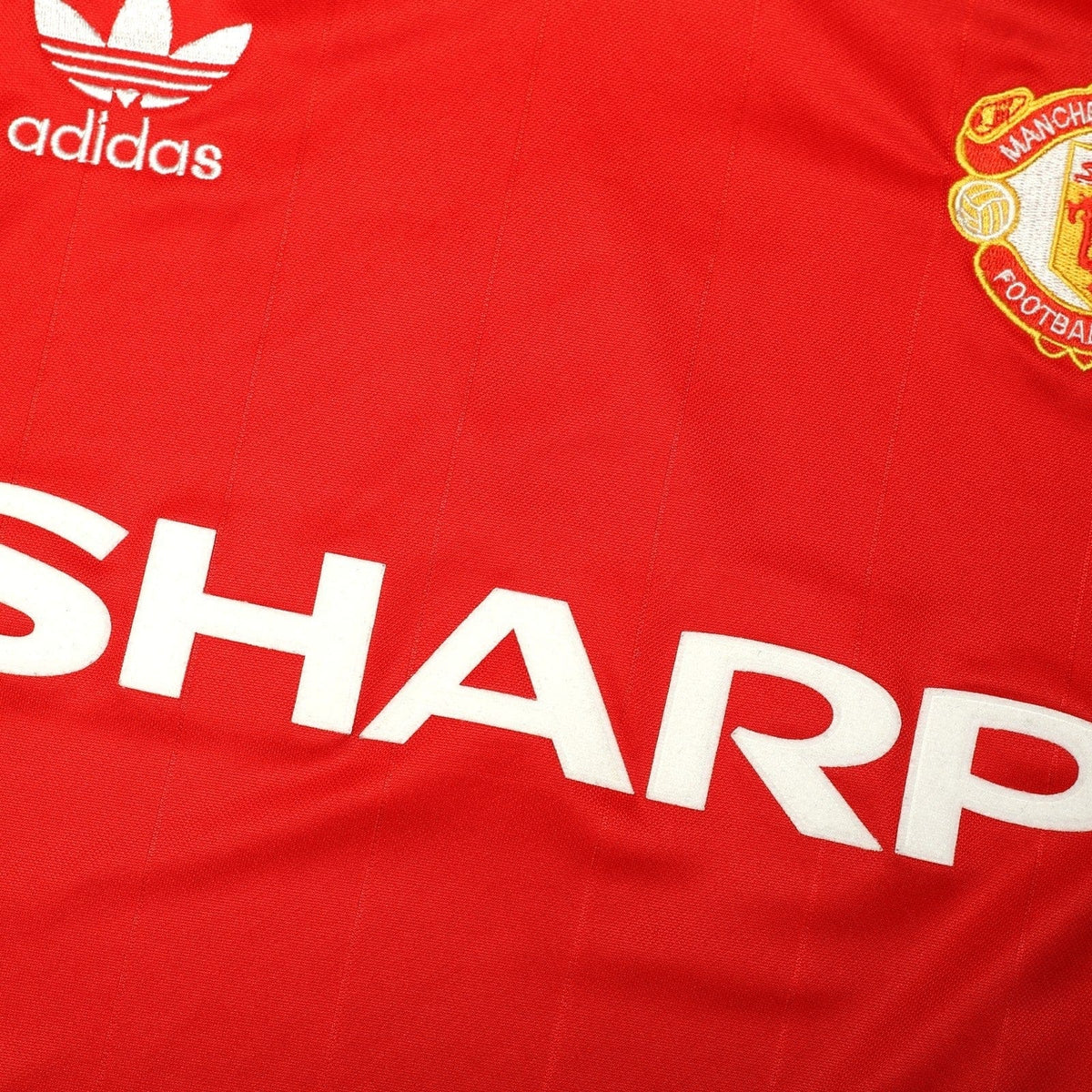 1983/84 Robson #7 Manchester United Home adidas Originals Football Shirt (M)