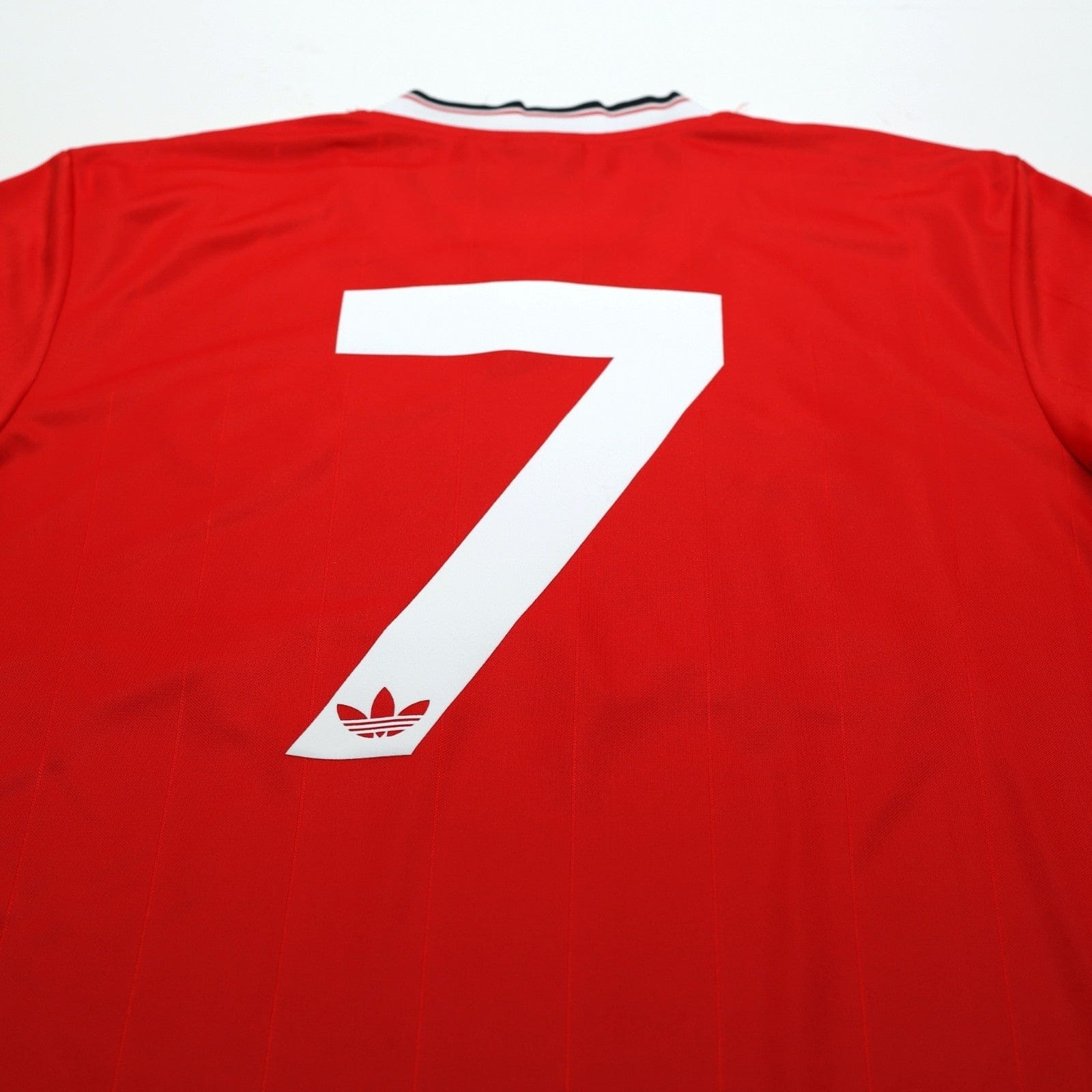 1983/84 Robson #7 Manchester United Home adidas Originals Football Shirt (M)