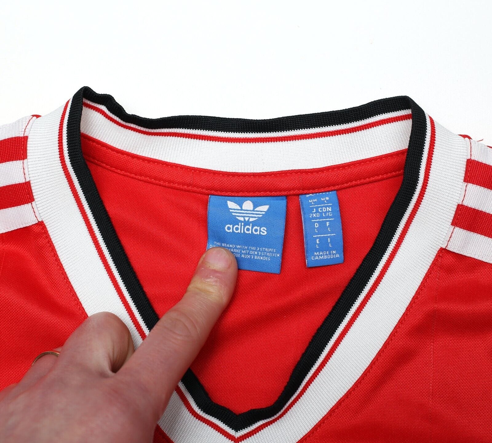 1983/84 ROBSON #7 Manchester United Home adidas Originals Football Shirt (M/L)