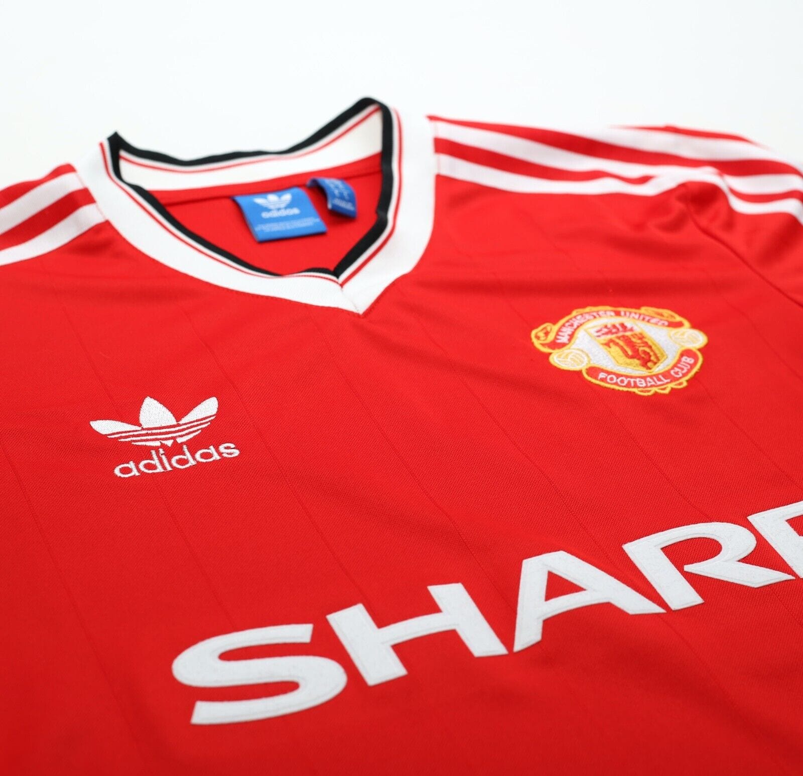 1983/84 ROBSON #7 Manchester United Home adidas Originals Football Shi ...