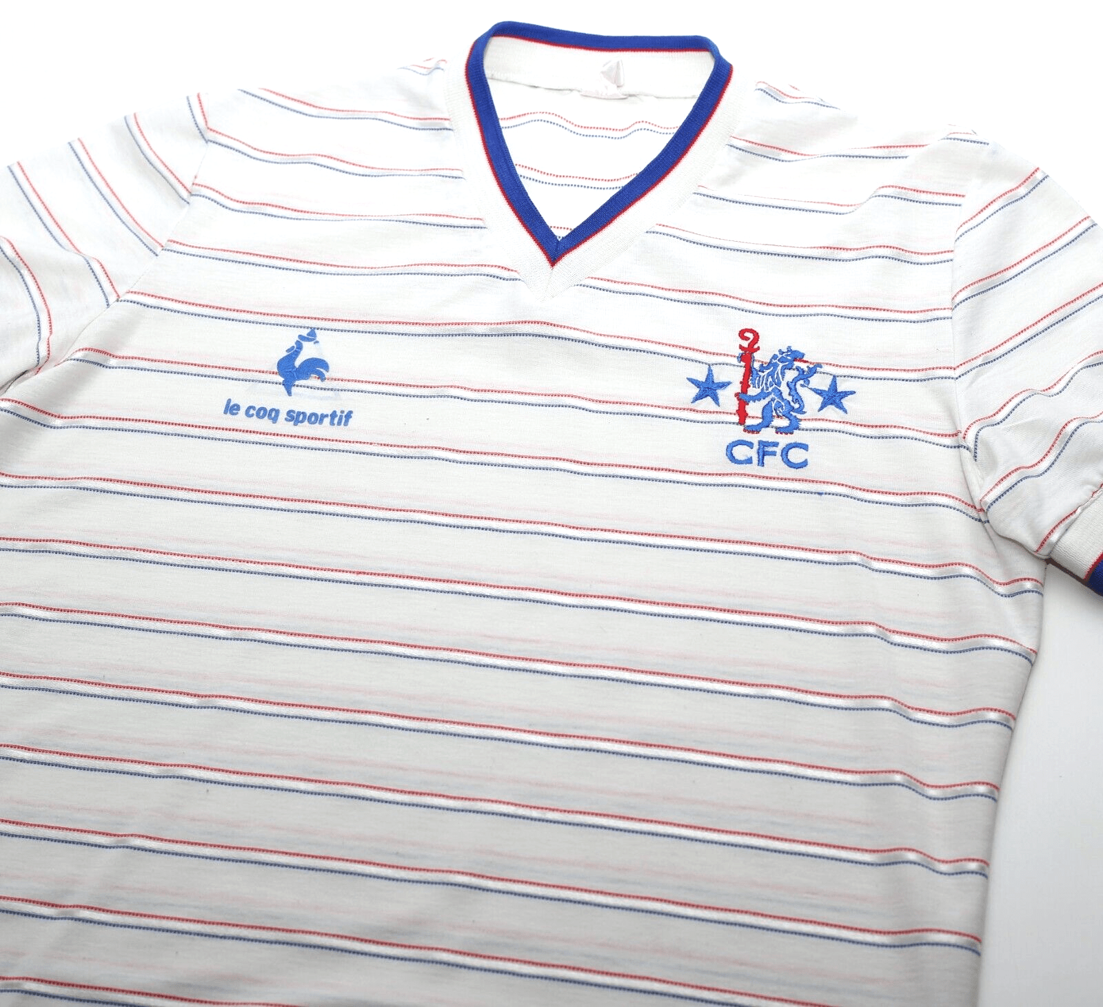 1984/85 CHELSEA Vintage le coq sportif Away Football Shirt Jersey (Y/XS)