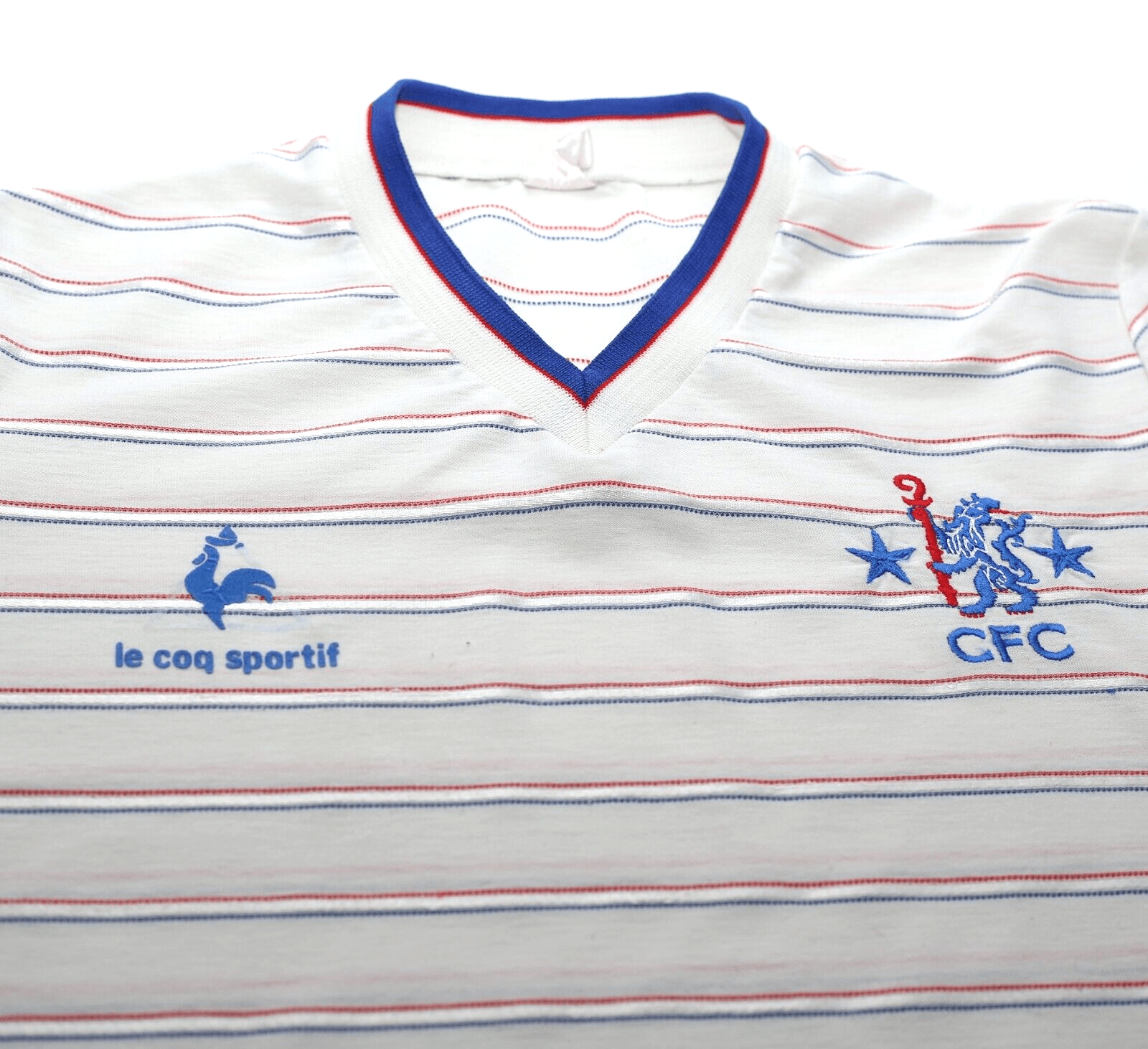 1984/85 CHELSEA Vintage le coq sportif Away Football Shirt Jersey (Y/XS)