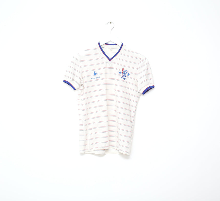 1984/85 CHELSEA Vintage le coq sportif Away Football Shirt Jersey (Y/XS)