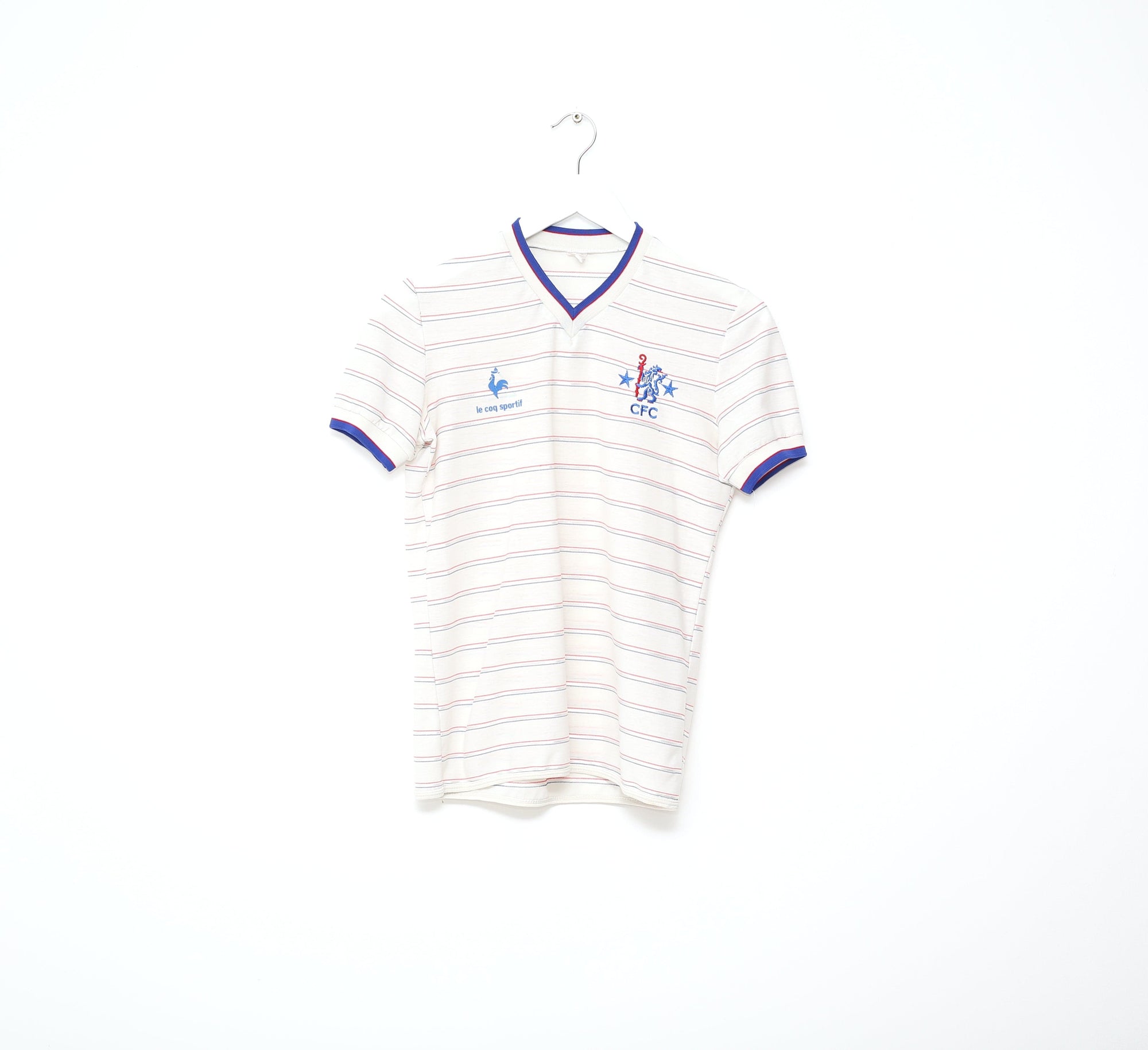 1984/85 CHELSEA Vintage le coq sportif Away Football Shirt Jersey (Y/XS)