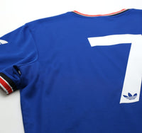 1984/85 ROBSON #7 Manchester United adidas Originals Away Football Shirt (L/XL)