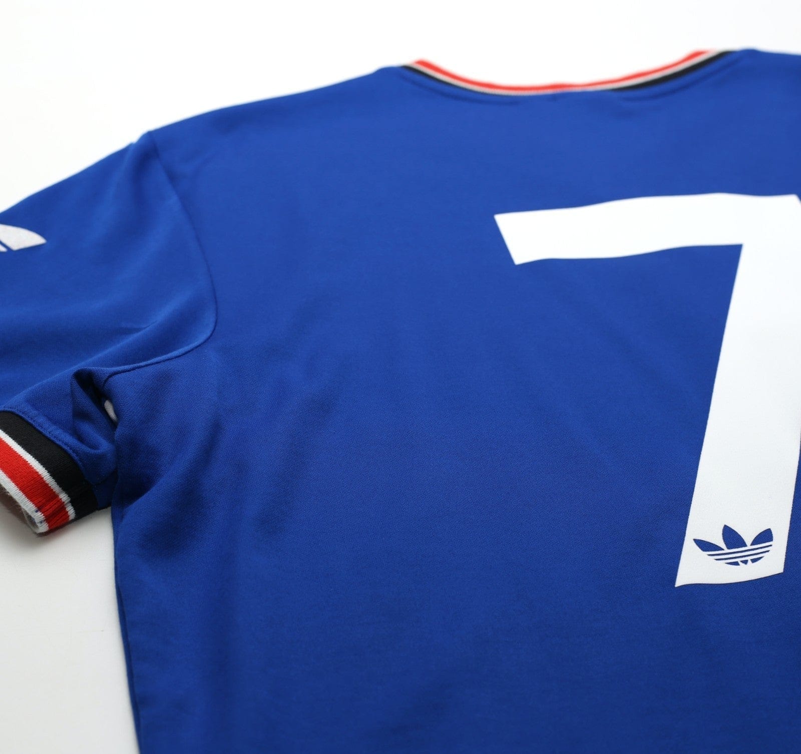 1984/85 ROBSON #7 Manchester United adidas Originals Away Football Shirt (L/XL)